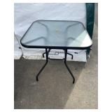 High Top Glass Bistro Patio Table