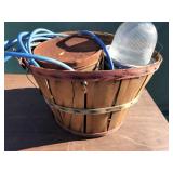 Peach Basket w/ Electric Hedge Trimmers, Light, et
