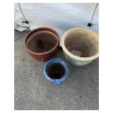 3 Pc. Clay Pots