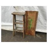 Wooden Step Ladder & Wooden Creeper