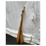 (5) Wooden Oars