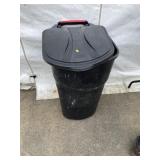 Light Duty Rolling Plastic Trash Can