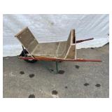 Homemade Wooden Wheelbarrow