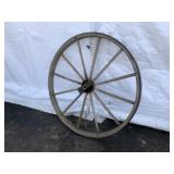 Vtg. Wooden Wagon Wheel