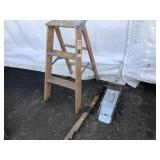 Small Live Trap & Wooden Step Ladder