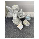 Various Concrete Garden Statues