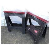 (2) Plastic Saw Horses