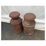 (2) Milk Cans
