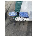 (2) Tile Top Patio Tables