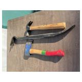 Hatchet, Crow Bar, Hammer