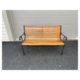Park Bench w/ Slatted Seat & Back