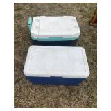 (2) Chest Coolers