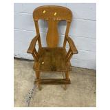 Oak High Chair