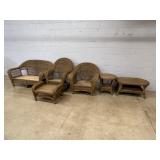 Large Wicker Patio Set