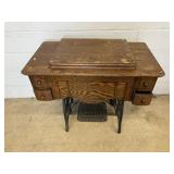 Vtg. Sewing Machine w/ Cabinet