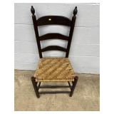 Vtg. Woven Seat Chair