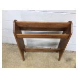 Modern Oak Quilt Stand