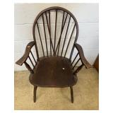 Mahogany Brace Back Chair