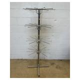 Swivel 4-tier Chrome Display Rack