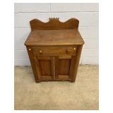Vtg. Oak Wash Stand