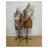 2 Vtg. Dress Forms