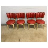 4 Vtg. Upholstered Chairs