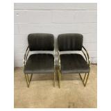 (2) Art Deco Upholstered Chairs