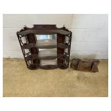 Mahogany Hanging Shelf & Other Shelf