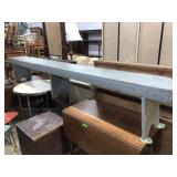 Vtg. Painted Mortise Leg Bench