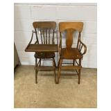 (2) Vtg. High Chairs