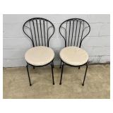 (2) Metal Side Chairs