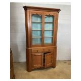 19th C. Softwood Corner Cupboard
