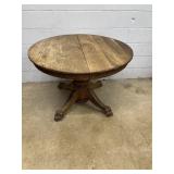 Circular Oak Claw Foot Ext. Table