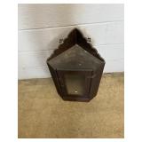 Vtg. Corner Hanging Cabinet
