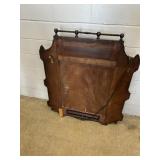 Antique Mahogany Hanging Lighted Display