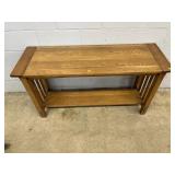 Oak Mission Style Sofa Table