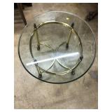 Glass Top End Table