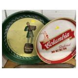 (2) Advertising Brewery Trays