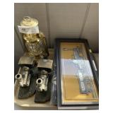 Locomotive Collectibles with Brass Lantern