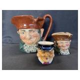 Royal Doulton and Japan Toby Jugs