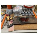 Cutting Board, Baking Pans, Utensils