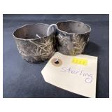 (2) Sterling Silver Napkin Rings