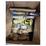 Assorted Tape, Twine, Sandpaper