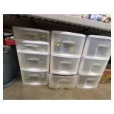 (3) Plastic Organizers