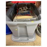 Painting Supplies, Storage Tote/Lid