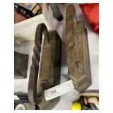 (2) Cast Metal Door Stops