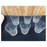 (6) Golden Rod (Lancaster, PA) Shot Glasses