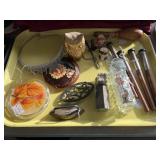 Candy Container with Bobbins and Collectibles