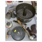 Vintage Food Molds, Ice Cream Dipper, Candy Scoops