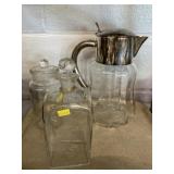Glass Canister, Decanter Bottle, Pitcher